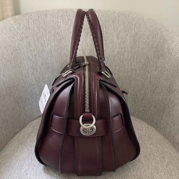 Coach Ace Satchel Shoulder Crossbody Burgundy Bag - Picture 5 of 16